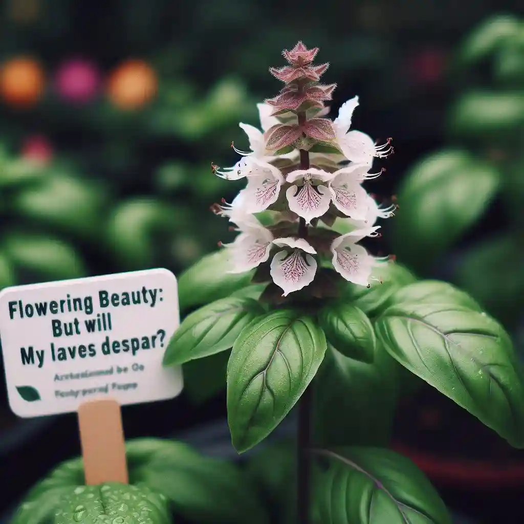 Flowering A bittersweet twist in the basil tale