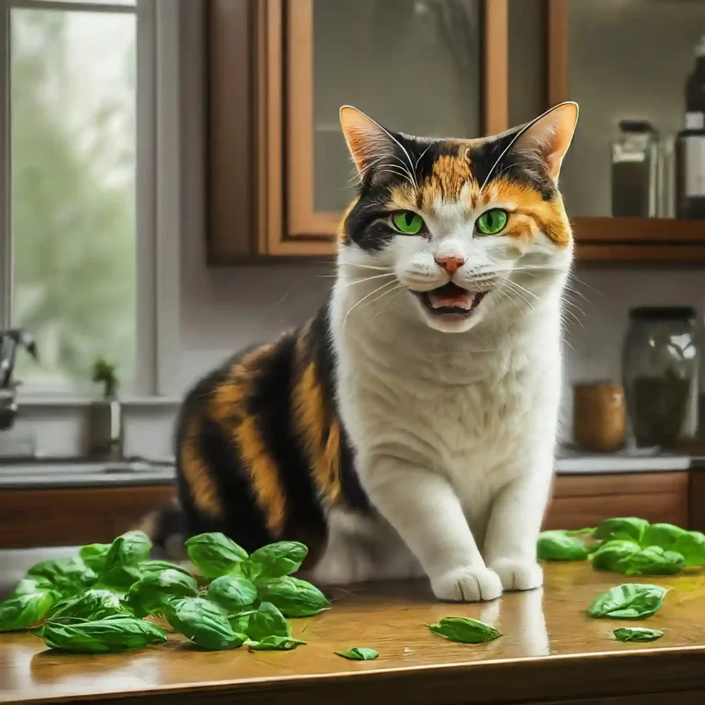 What if my cat eats too much basil