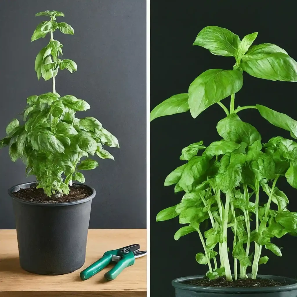 how to get basil to grow bushy