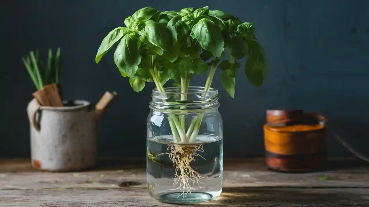 can basil grow in water