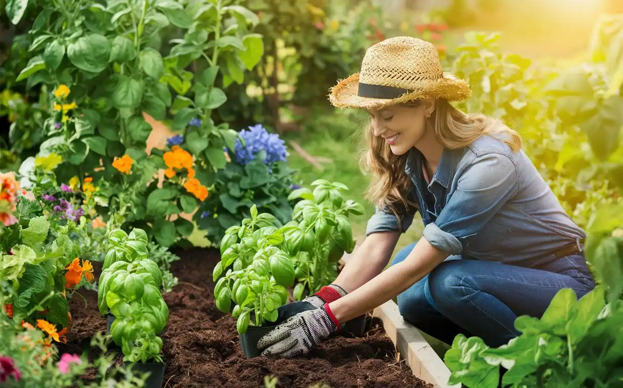 Basil thrives in warm temperatures, so wait until after the last frost to plant outdoors