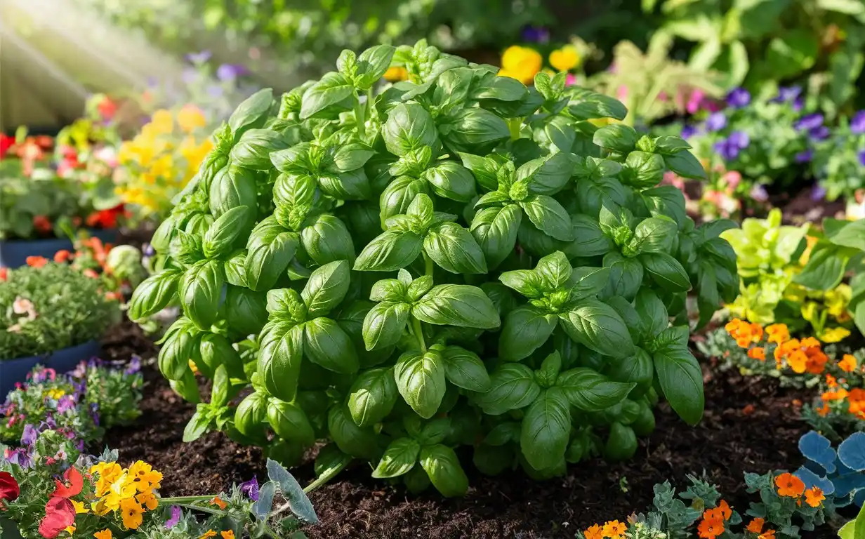 Growing basil in the ground offers several advantages over container gardening