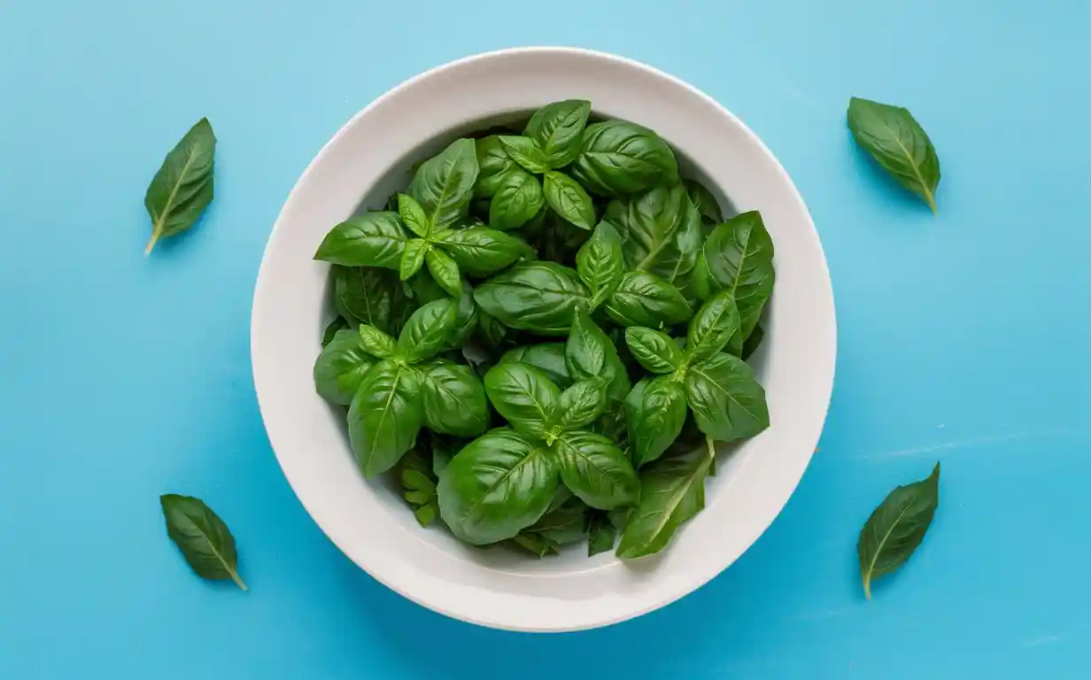 Microwave Basil Drying