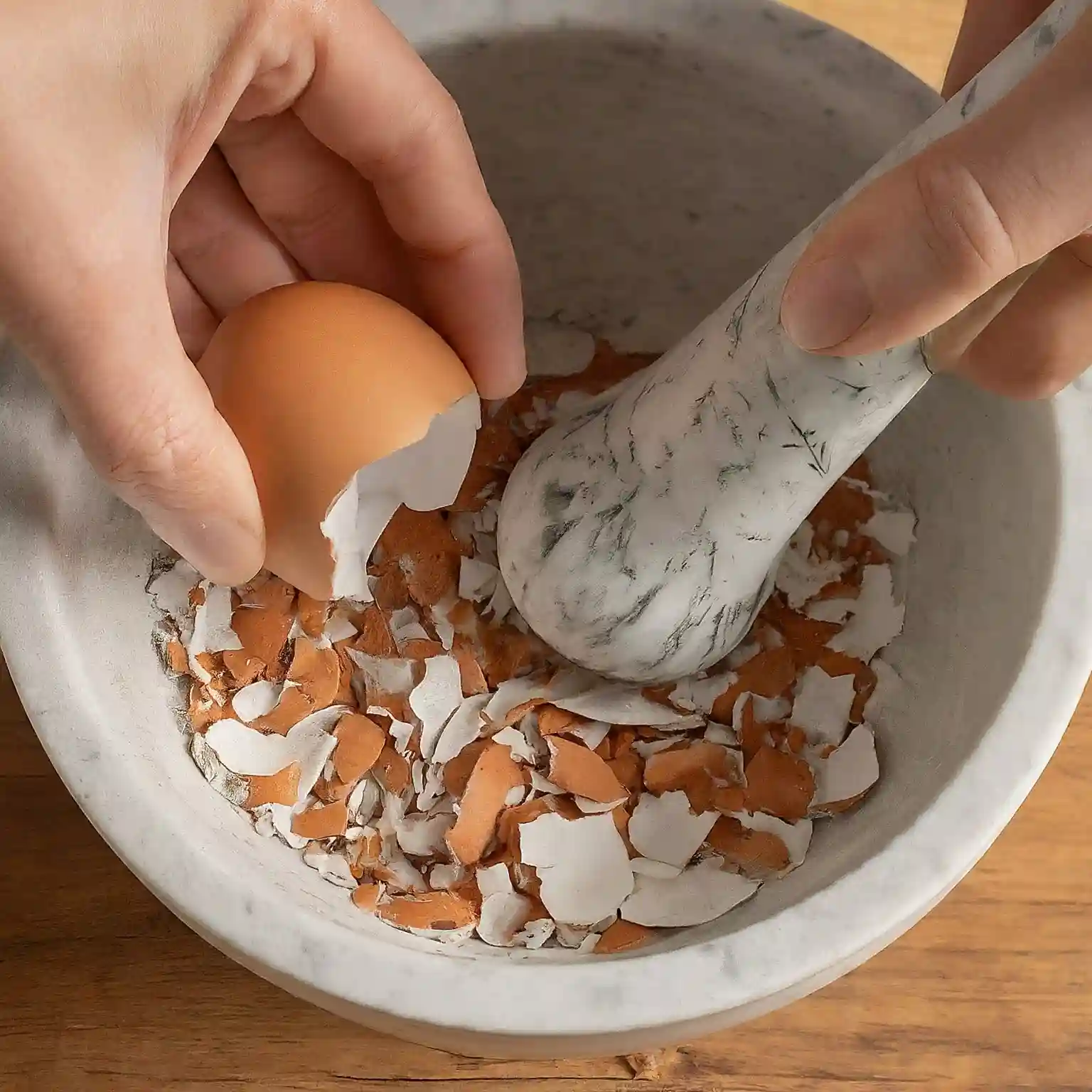 Preparing Eggshells for Your Basil