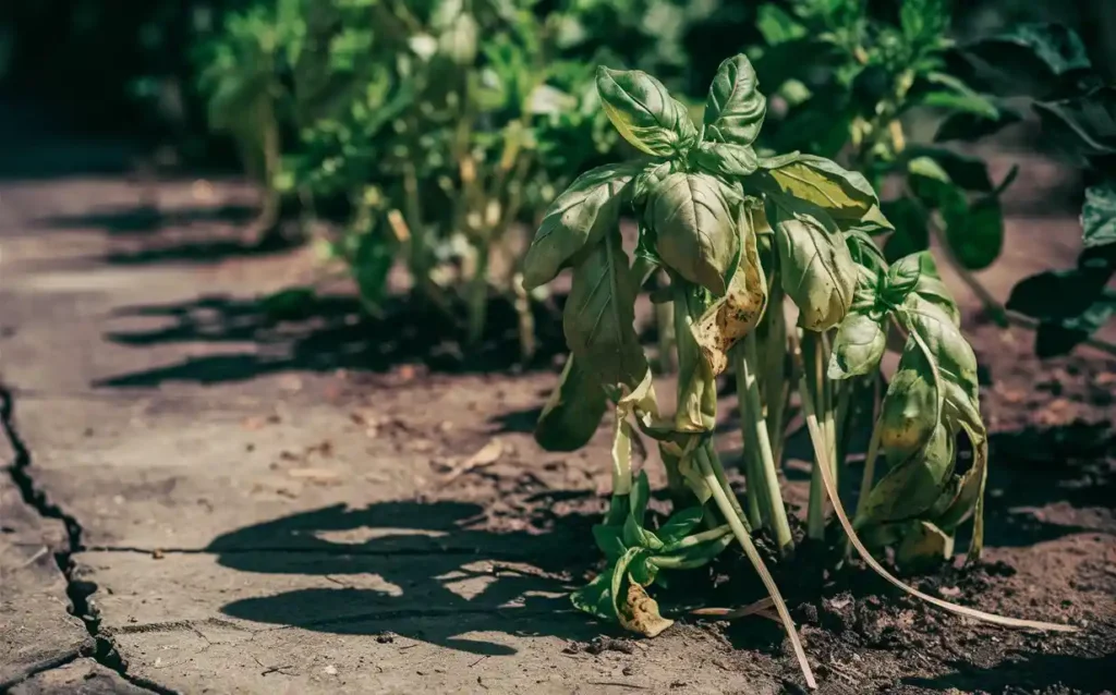 Signs of Underwatering Basil