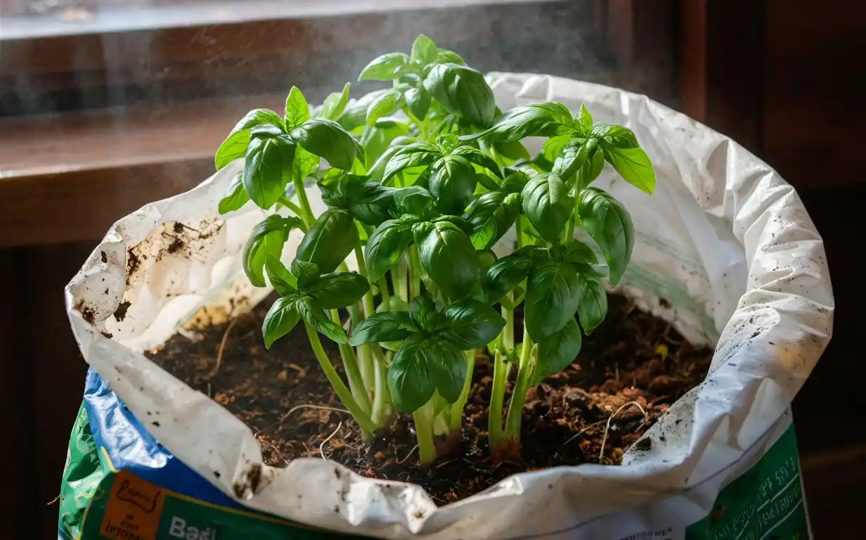 Use a potting mix that is specifically designed for herbs or vegetables