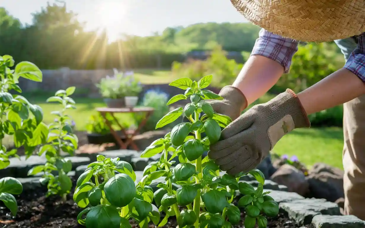 Watering Basil in Hot Weather