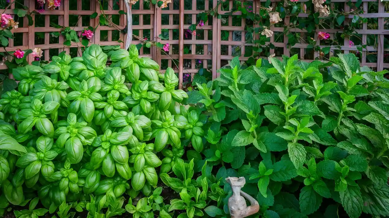 Can I Plant Basil And Mint Together