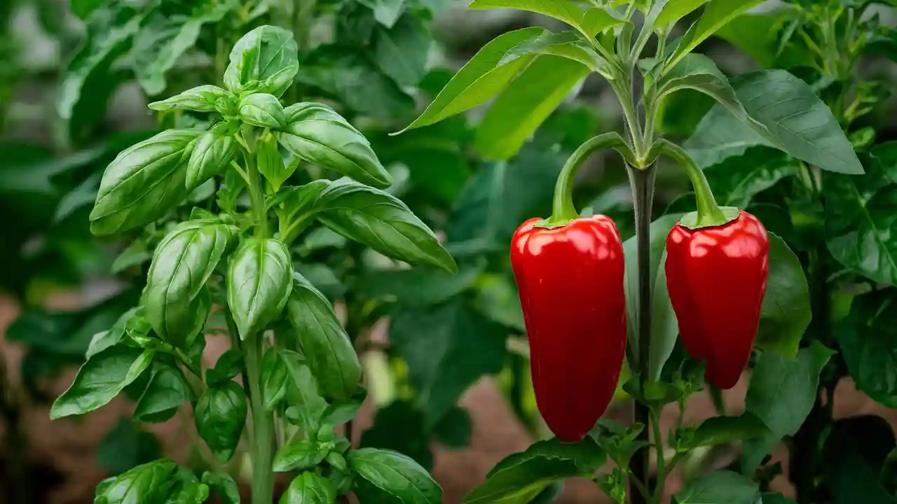 Benefits of Planting Basil with Peppers