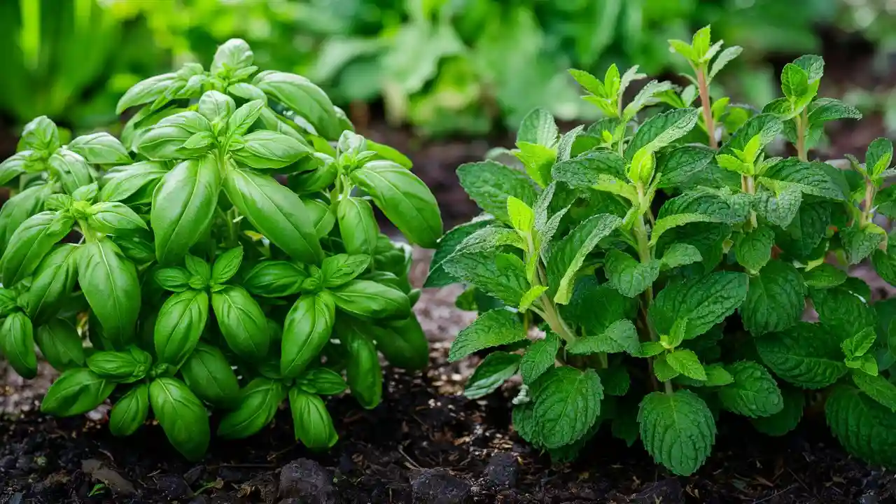 Can Plant Basil And Mint Together