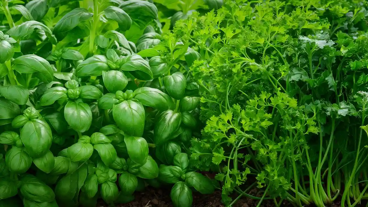 Companion Planting Basil and Parsley