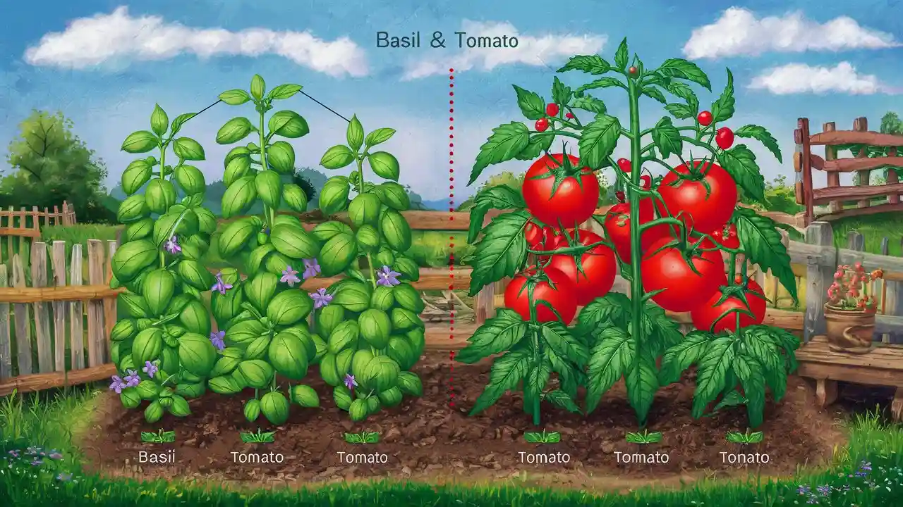 Companion Planting Basil and Tomatoes