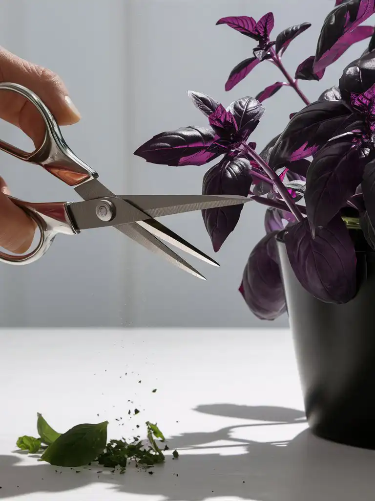 How to Harvest Purple Basil