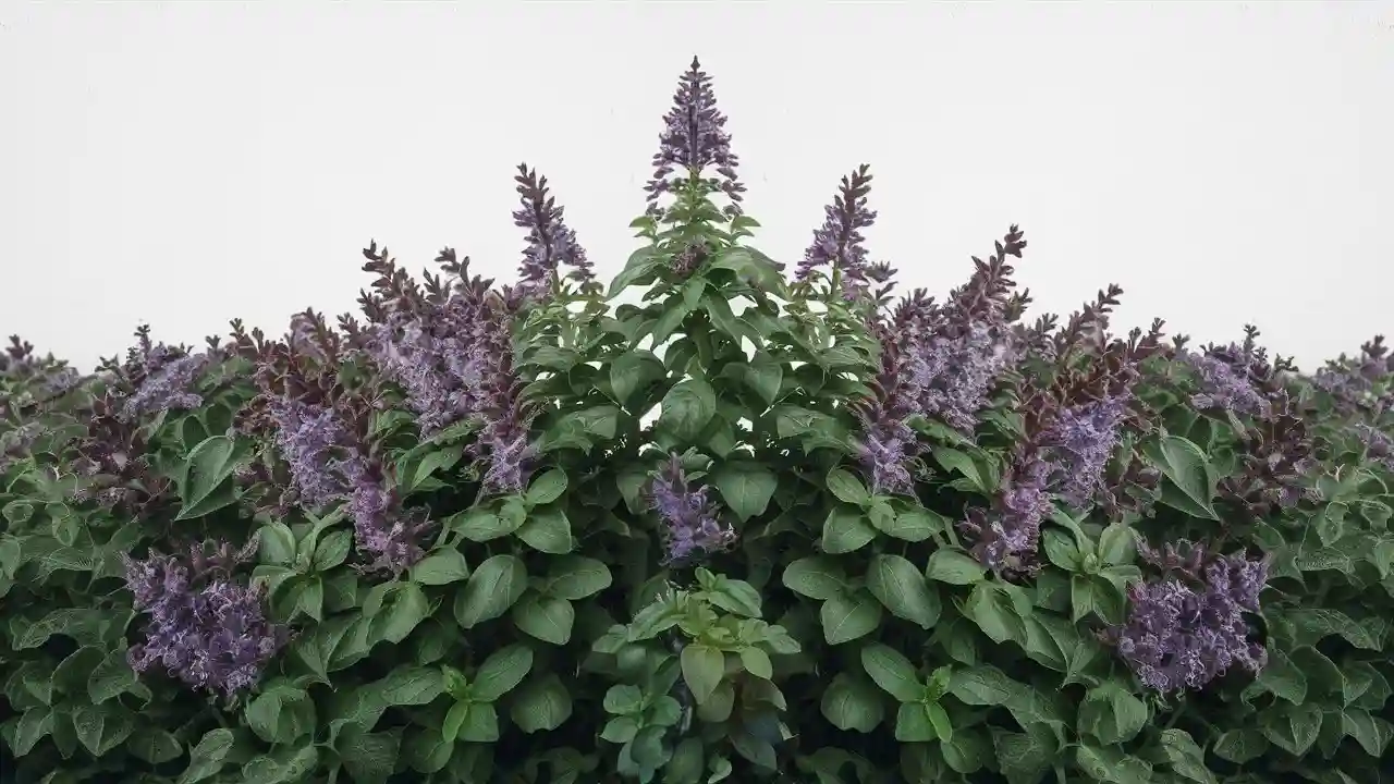 Thai Basil Flowering