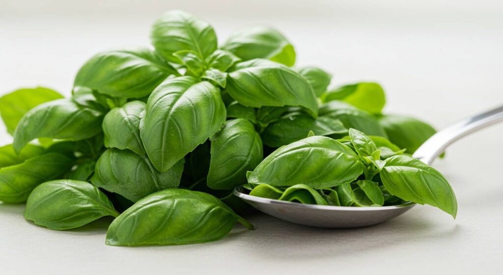 how much is a handful of basil in tbsp