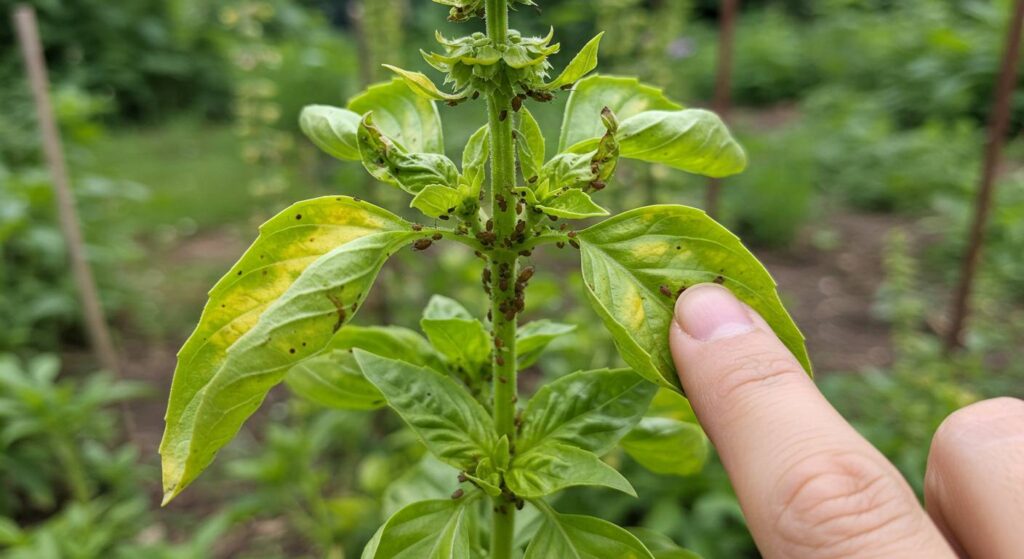 aphid problem on basil solution
