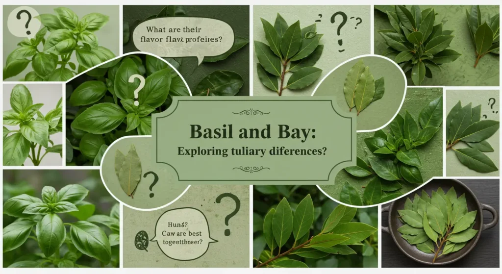 are they the same basil and bay leaf
