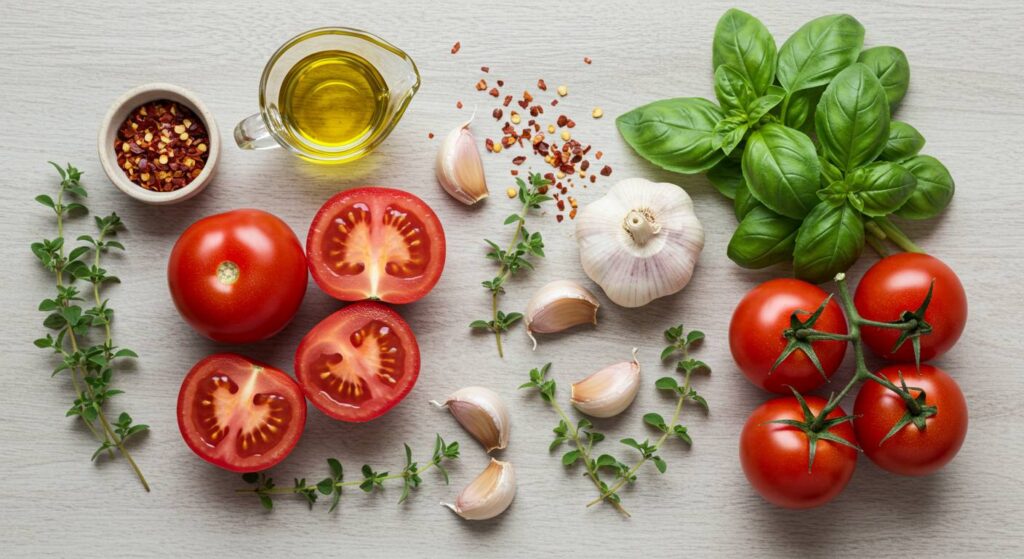 arrabbiata sauce ingredients herbs
