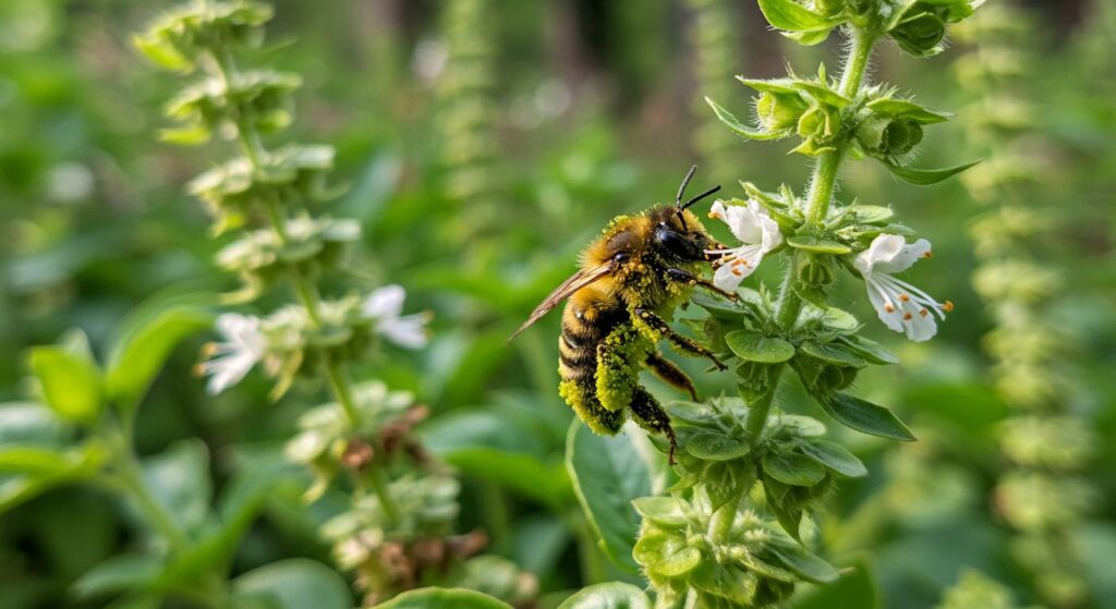 basil and bee health
