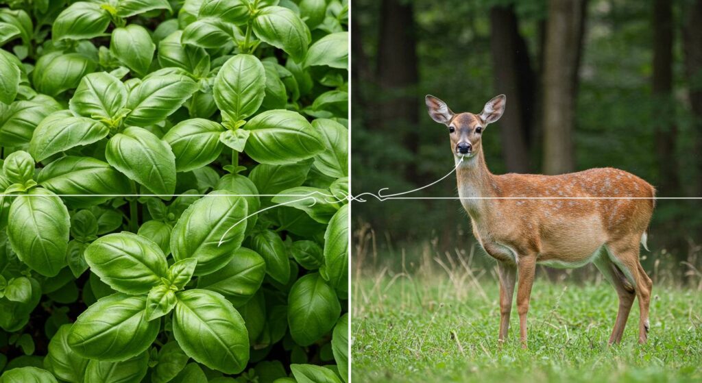 basil and deer
