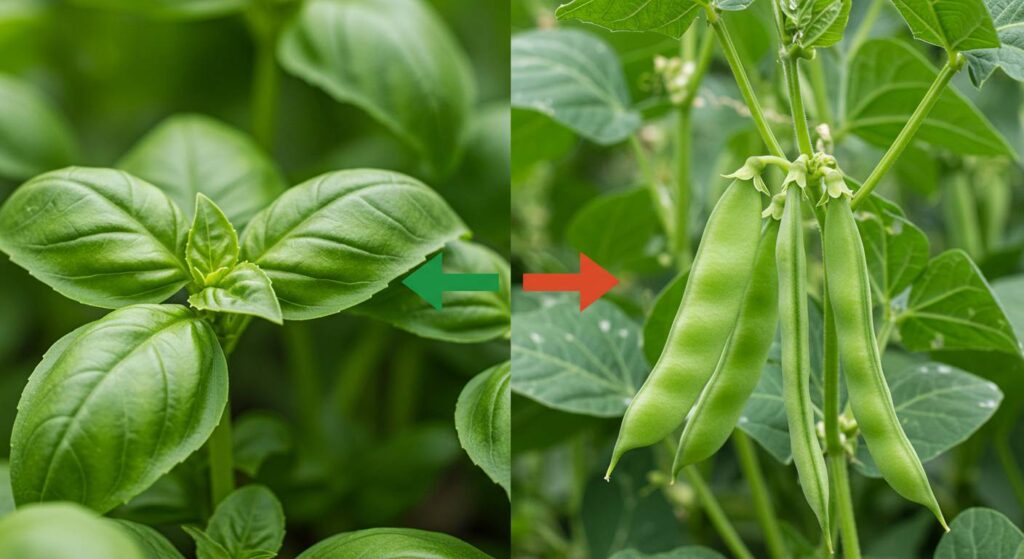 basil and green bean compatibility