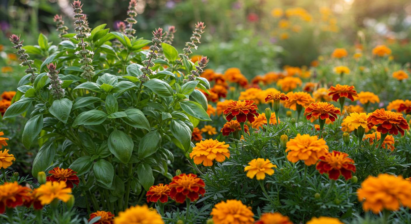 Can I Plant Basil With Marigolds