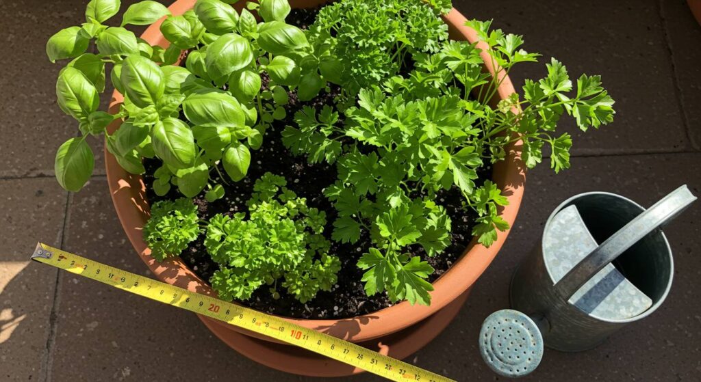 basil and parsley in same pot
