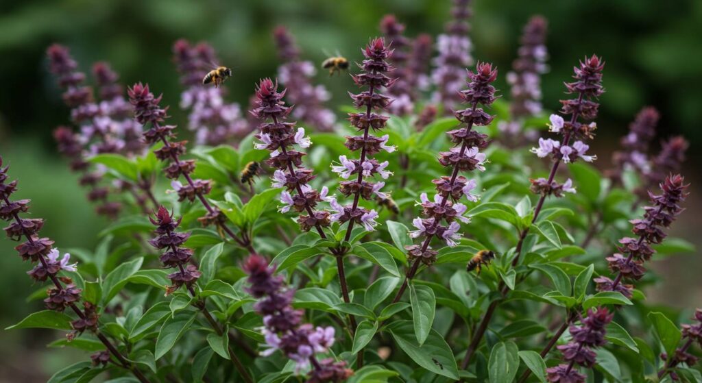 basil as bee forage