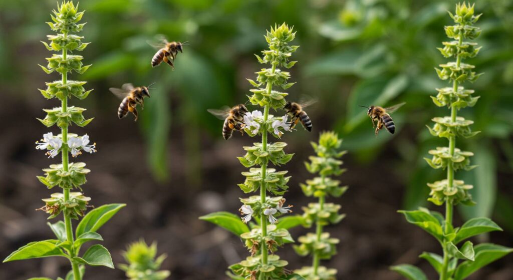 basil attracting pollinators

