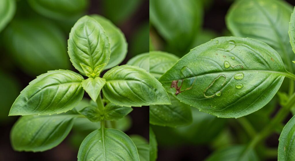 basil being eaten with poop