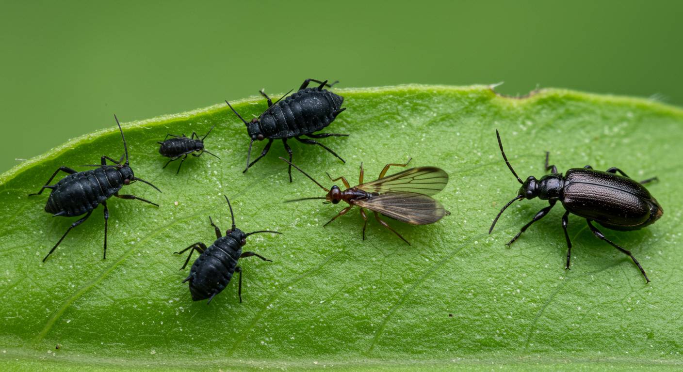 how to get rid of black bugs on basil plant