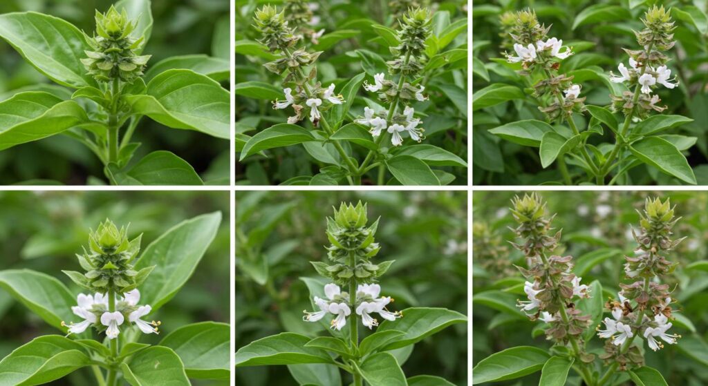 basil flowering maturity
