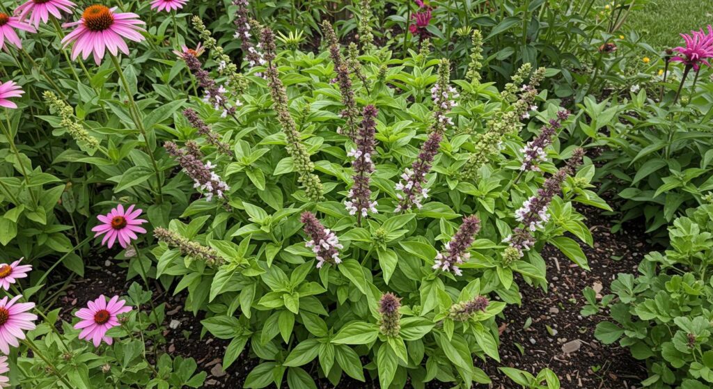 basil for bee pollination

