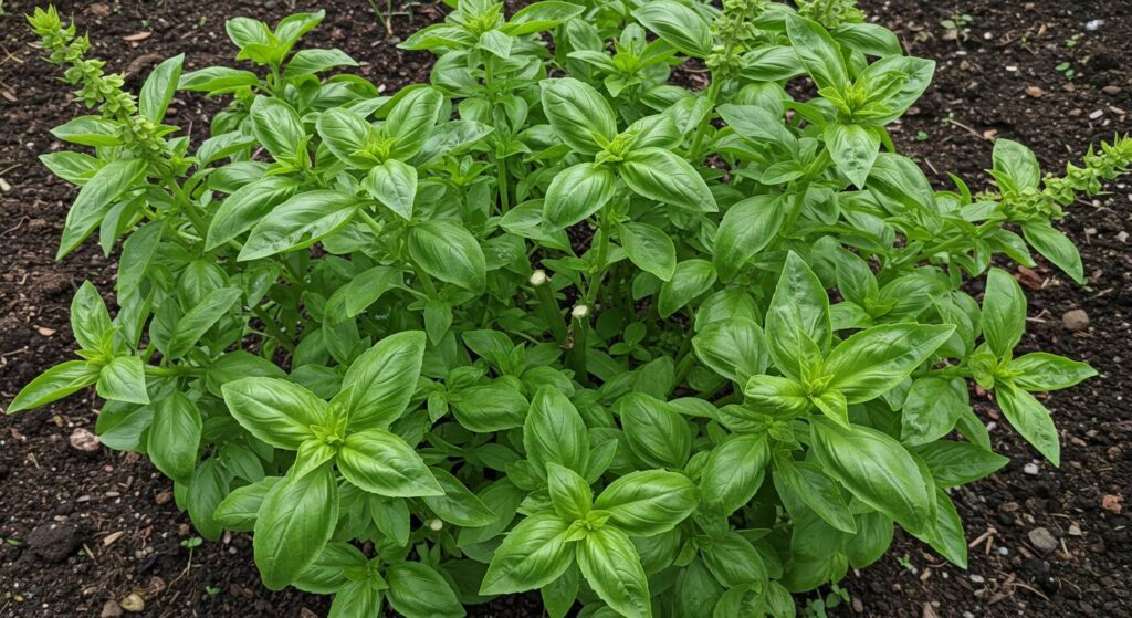 basil growing back