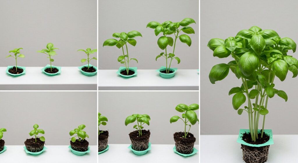 basil growing cycle hydroponics
