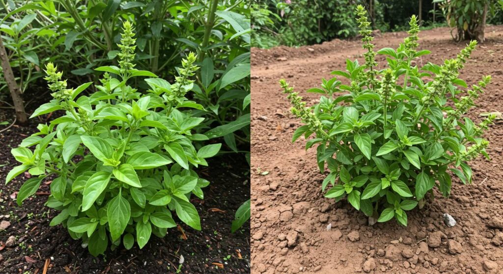 basil growing in different australian climates
