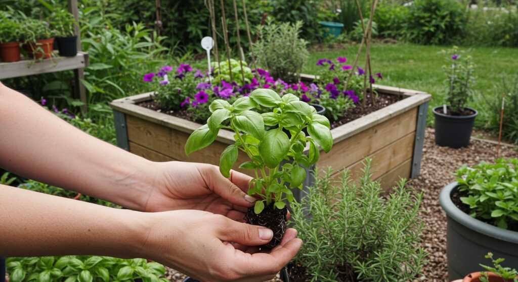 basil growing preference pots or soil