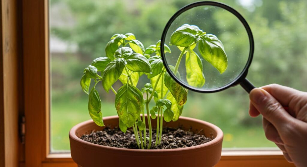 basil indoor winter problems