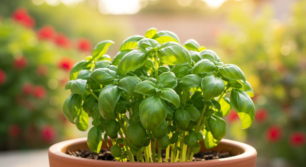 basil leaves fading