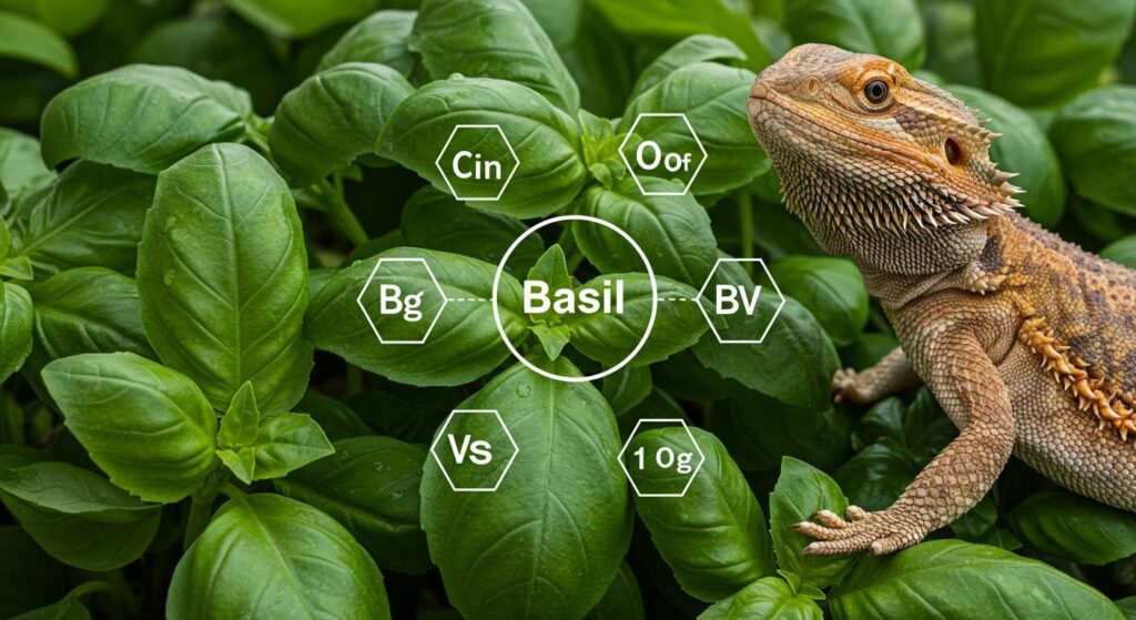 basil nutritional value for beardies
