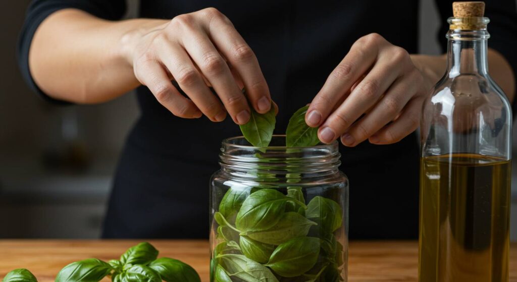 basil oil making process
