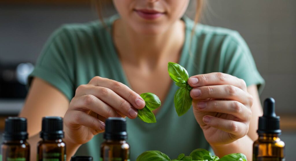 basil oil preparation
