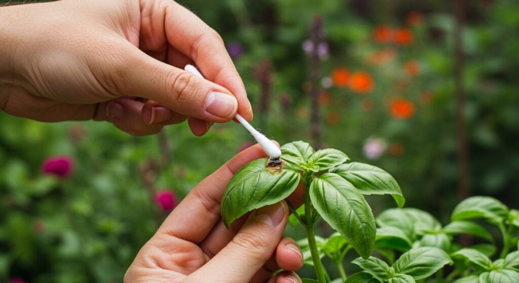 basil plant aphid treatment
