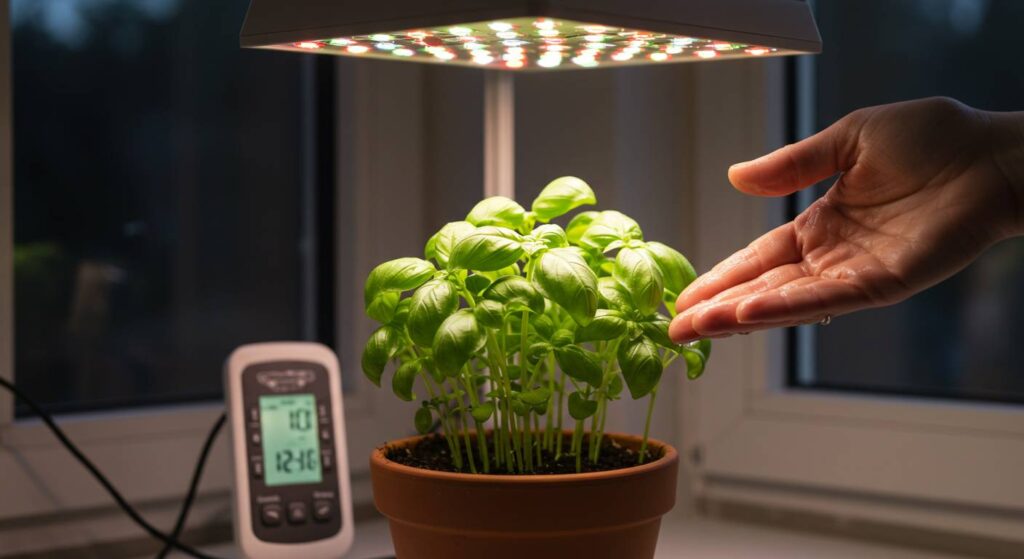 basil plant care in cold months