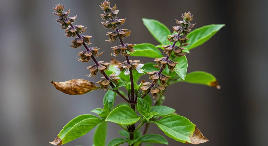 basil plant care when flowering is over
