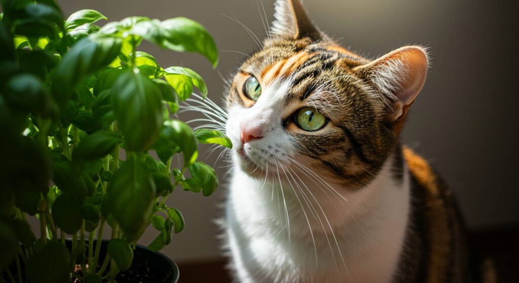 are basil plants safe for cats