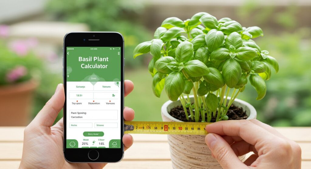 basil plant density calculator
