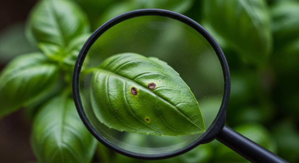 basil plant indoor pests