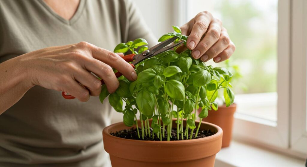 how to care for basil plant indoors