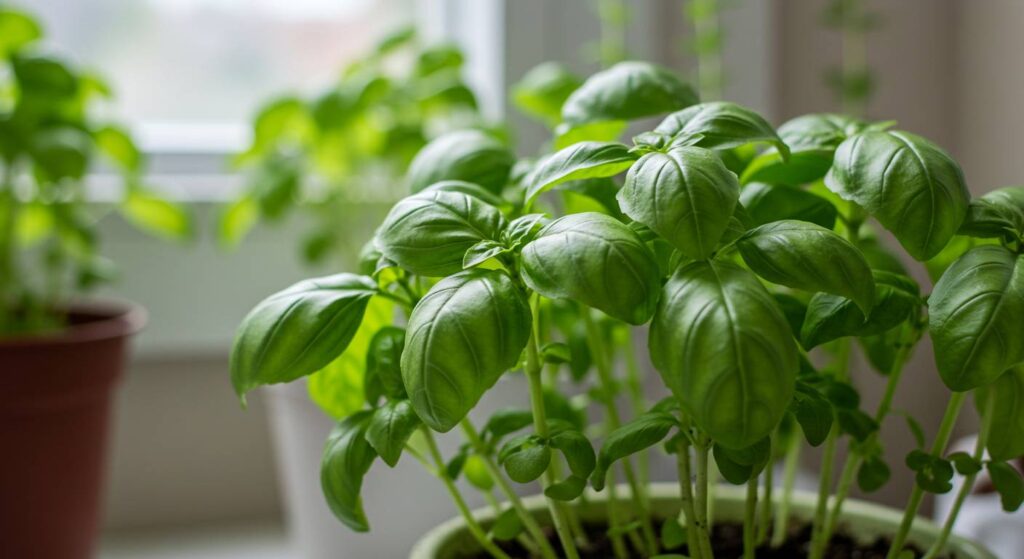 basil plant not vibrant
